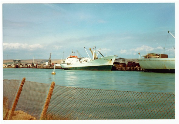 Photo:East Quay Cargo Ships - 1980