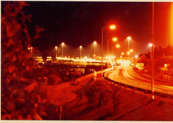 Photo:Northway at night in 1981