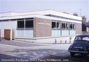 Photo:Newhaven Automatic Telephone Exchange in Essex Place, 1969.