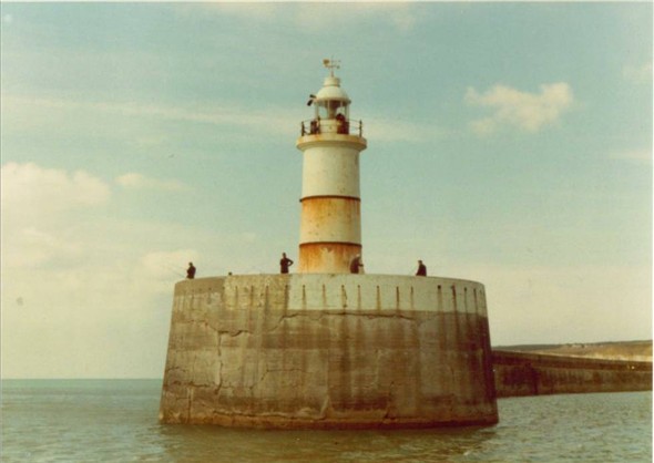 Photo:Breakwater lighthouse from the sea 1982