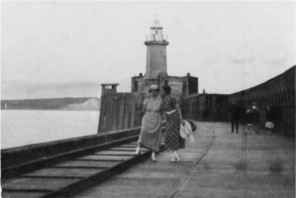 Photo:Breakwater and Lighthouse - 1930's