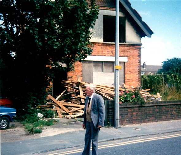 Photo:Charlie White outside the Old Gas House