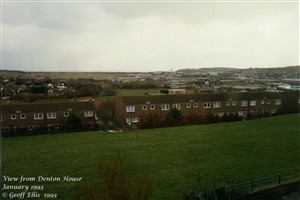 Photo:View south from GTHH in 1993. Before 1950 it was just lush green pasture all the way to Seaford Bay.