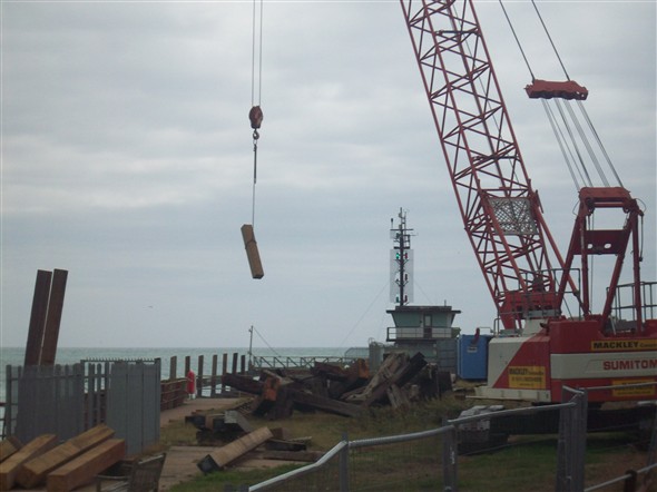 Photo:Removing the excess wood - 2008