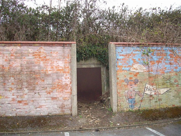 Photo:2nd Entrance to the Air raid Shelter - April 2013