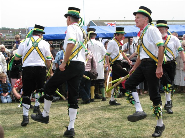 Photo:Visiting Morris Dancers add a traditional element