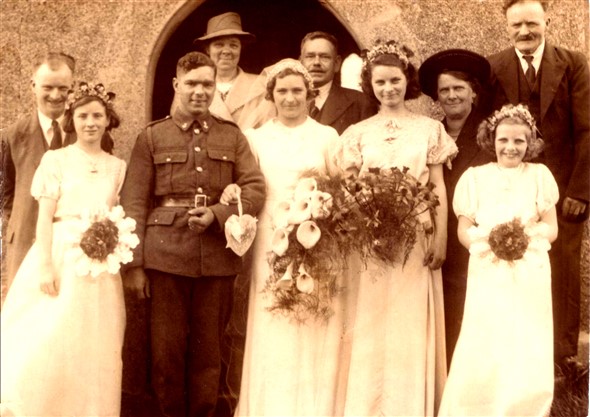 Photo:Marriage of Lillian Holder 11th April 1942