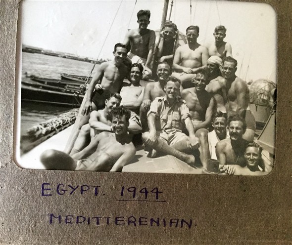 Photo:H.S.L. 121 Crew in the Mediterranean