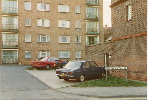 Photo:Meeching Court Flats, 1984