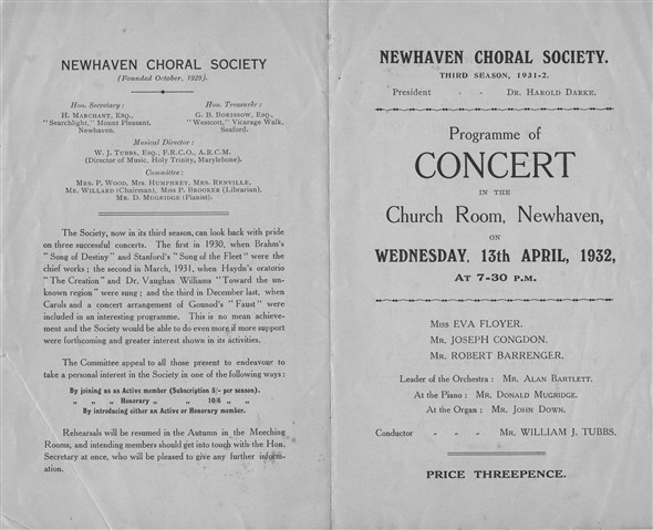 Photo: Illustrative image for the 'NEWHAVEN CHORAL SOCIETY' page