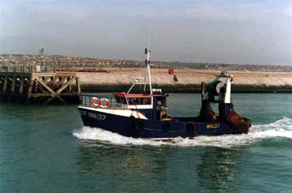 Photo:NN137 built by Brian Newbury for Bickerstaff Bros. She later worked from Looe in Cornwall