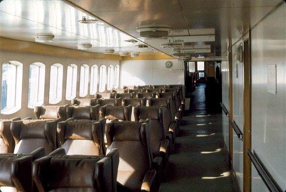 Photo:Normannia - re-fitted side lounge awaiting passengers