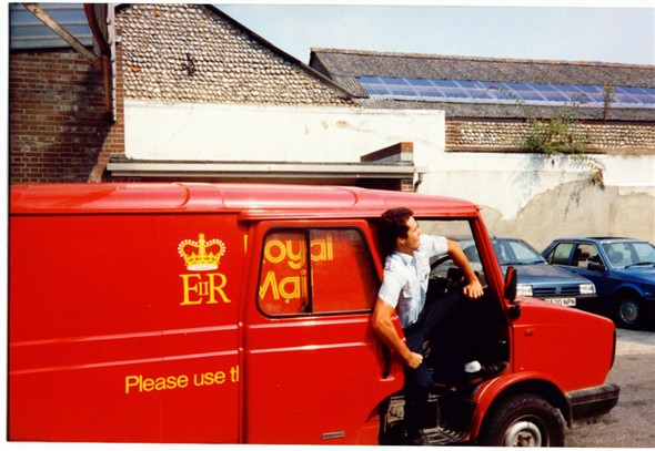 Photo:LDV Van and Laurie Stonehouse - 1989
