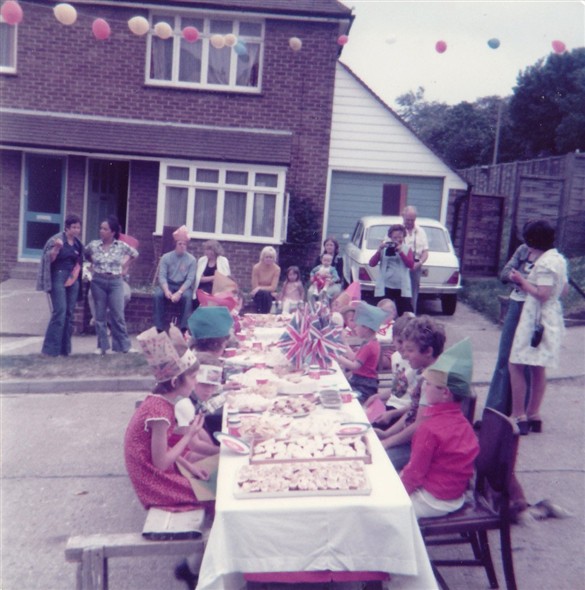 Photo:Rose Walk Silver Jubilee Party 1977