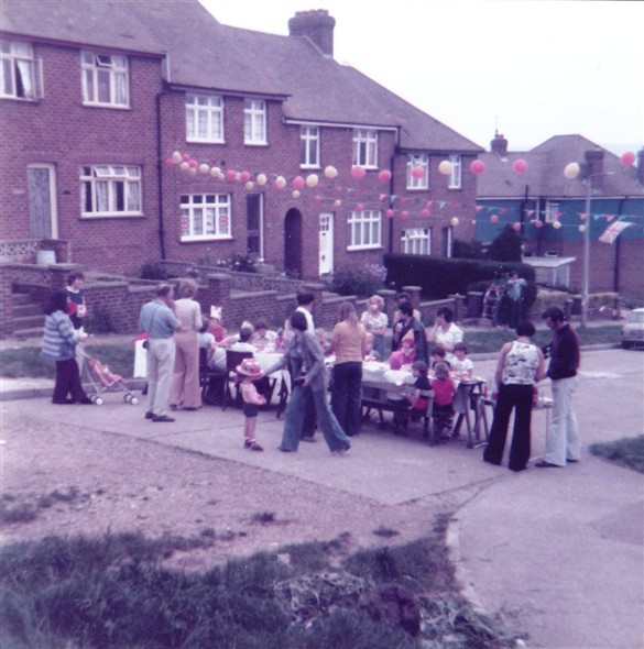 Photo:Rose Walk Silver Jubilee Party 1977
