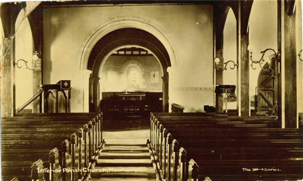 Photo:Inside the church - 1900