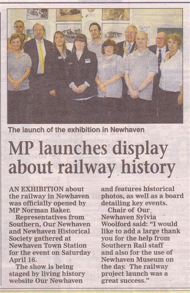 Photo: Illustrative image for the 'RAILWAY HISTORY LAUNCH AT NEWHAVEN TOWN STATION 2011' page