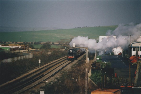 Photo:Entering Newhaven - February 2002