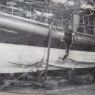Photo:23/11/1940 Damage due to collision with the trawler "Avanturine". One crew member lost overboard.