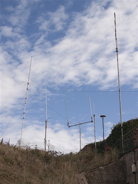 Photo:Some of the station's radio antennas