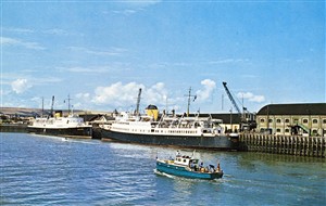 Photo:Newhaven before the car ferry service started. Lisieux has just arrived from Dieppe while Arromanches is in the night berth, where the car ferry ramp would soon be built.