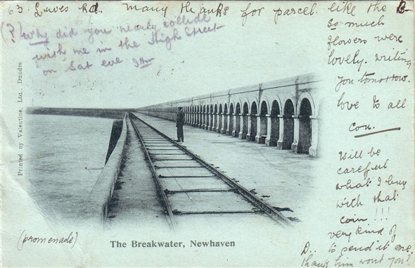 Photo:Breakwater and Tramway - c1902