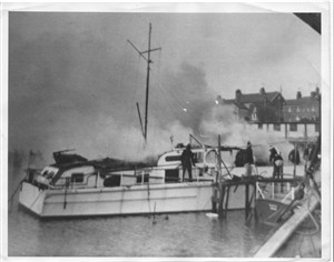 Photo: Illustrative image for the 'BOAT FIRE' page
