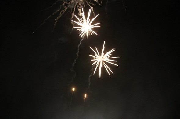 Photo:Aerial fireworks too