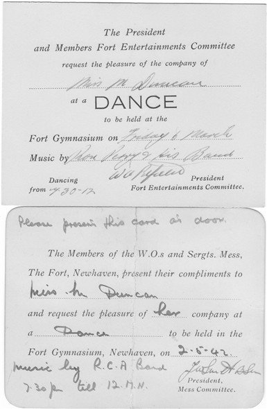 Photo: Illustrative image for the 'FORT DANCE 1942' page