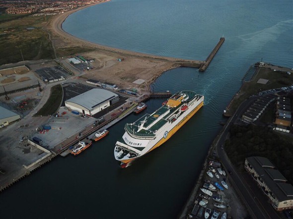 Photo: Illustrative image for the 'A TRANSMANCHE FERRY ENTERING THE HARBOUR' page