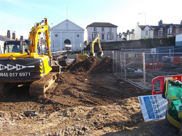 Photo:Building work at the Saxonholme site