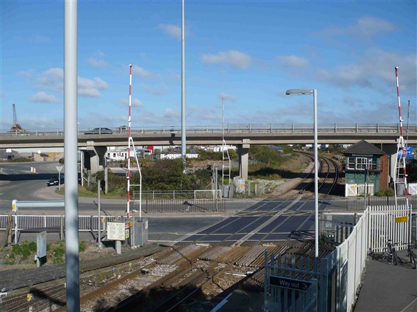 Photo:View from railway bridge of flyover