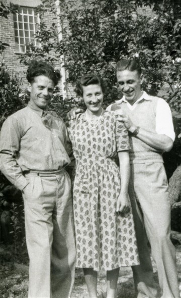 Photo:Charlie Vinall, Marcia Stapley & Bob [Marcia's boyfriend at this time], mid-1950s