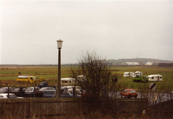 Photo:Travellers camping Febuary 1989.
