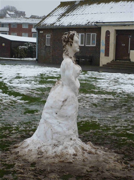 Photo:A Snow Lady - Fort Road